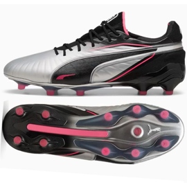 Puma King Ultimate FG/AG 108303-02 Fotbalové boty stříbro 1