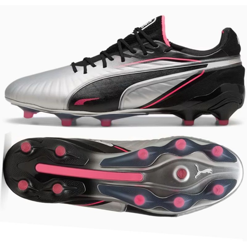 Puma King Ultimate FG/AG 108303-02 Fotbalové boty stříbro 1