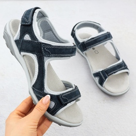 Cambell Camell AL94327 Navy Blue Leather Suchý suchý zip modrý 1