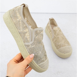 ARTIKER Dámské espadrilles vložené do krajkové Beige Artker 56C2127 béžový 1 ARTIKER Dámské espadrilles vložené do krajkové Beige Artker 56C2127 béžový 1