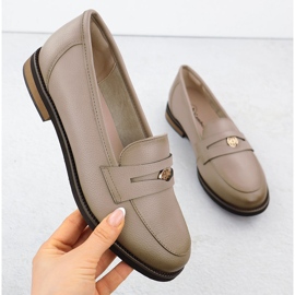 Cambell Kožená bota, ženská béžová Camell 00664 béžový 1