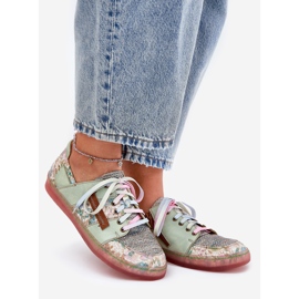 Dámské kožené boty Maciejka 06791-09 Světle zelená 1