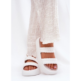 S.Barski Světelné pěnové žabky na platformě S. Barski ZK51-001 WHITE bílý 2