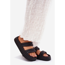 S.Barski Světelné pěnové žabky na platformě S. Barski ZK51-001 Black černá 1