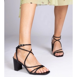 Černé ekologické sandály na příspěvku černý 1