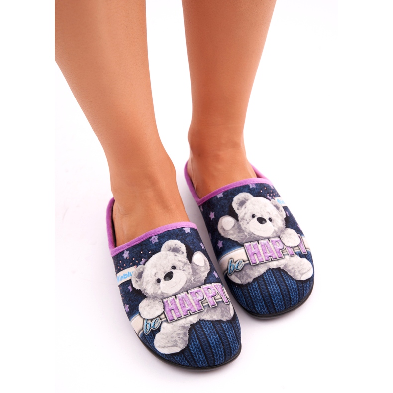 Dámské pantofle s inblu GF000025 Navy Blue modrý 2