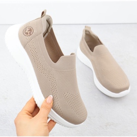 Dámské sportovní boty sklouzly Beige Vinceza 17367 béžový 1