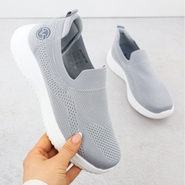 Dámské sportovní boty sklouzly šedou Vinceza 17367 šedá 1 Dámské sportovní boty sklouzly šedou Vinceza 17367 šedá 1