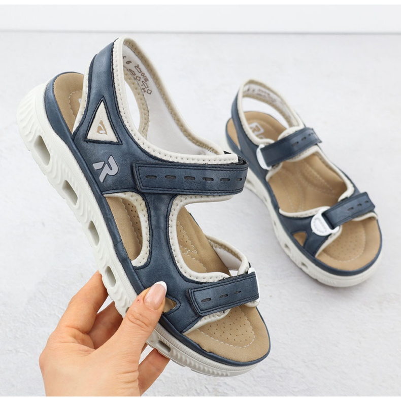 Rieker 64066-14 Navy Blue Sports sandály modrý 1