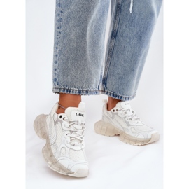 Dámské kožené tenisky Goe RR2N4083 Béžové béžový 2
