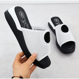 Dámské kožené žabky pohodlné bílé jezzi 8479 bílý 1 Dámské kožené žabky pohodlné bílé jezzi 8479 bílý 1