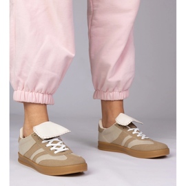 Beige tenisky ženské sportovní tenisky béžový 1