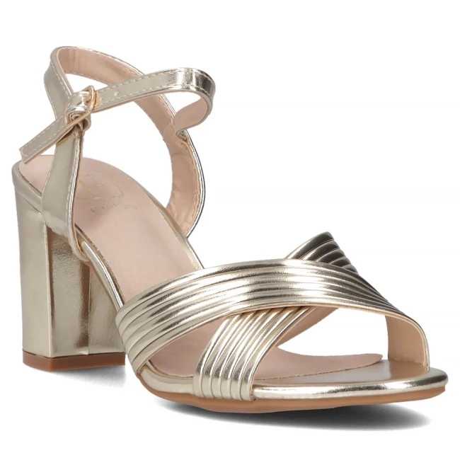 Filippo Dámské kožené sandály na Golden Post DS6901/25 zlatý 1