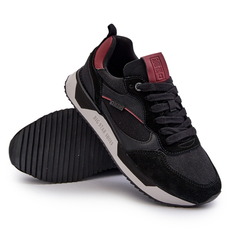 Pánské tenisky Memory Foam System Big Star NN174350 Black černá 4