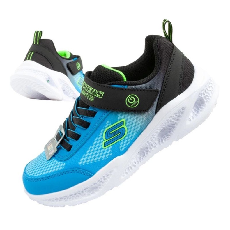 Skechers Meteor-Lights-Krendox 401495L/BKBL boty modrý 1