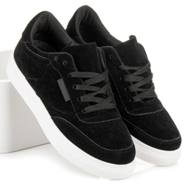 Tenisky na platformě černý 1