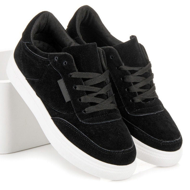 Tenisky na platformě černá 1