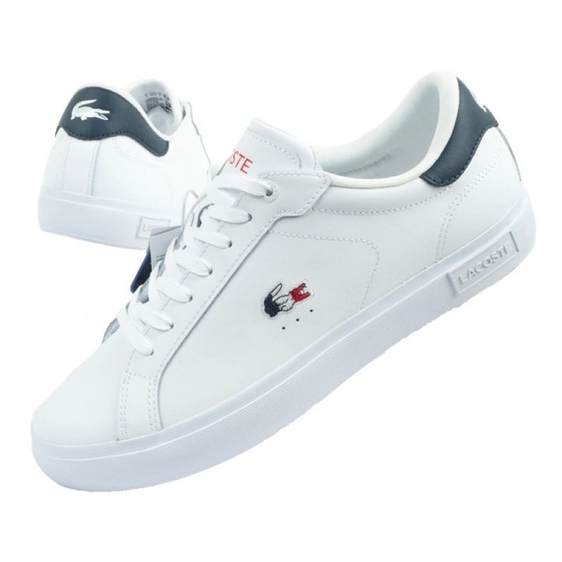 Lacoste PowerCourt 125 1 SMA 749SMA0080407 Shoty bílý 1 Lacoste PowerCourt 125 1 SMA 749SMA0080407 Shoty bílý 1