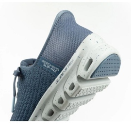 Skechers Glide-Step 104571/SLT boty s membránou modrý 2
