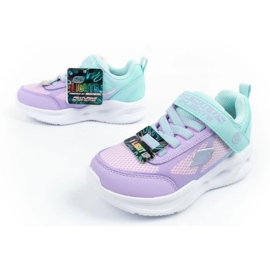 Skechers S Lights-SLA GLOW 303714L/TQLV SOOT fialový 7