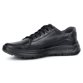 Olivier 928Ma Black Men's Leather Shoes Casual černý 1