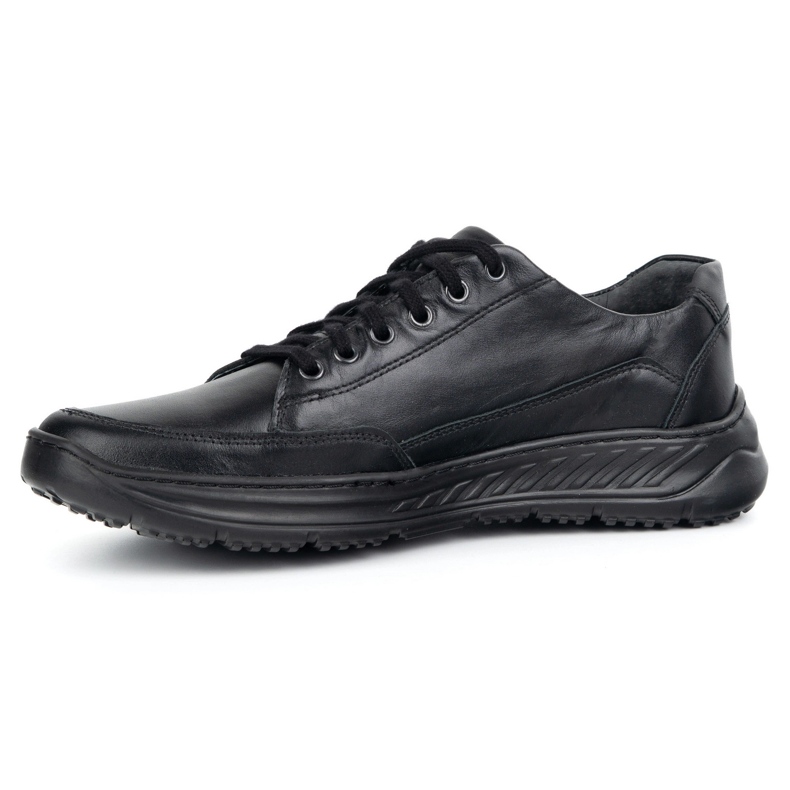 Olivier 928Ma Black Men's Leather Shoes Casual černá 1