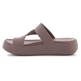 Flip-Flops Crocs Getway Platform Toe Loop 210834-0LF hnědý 4