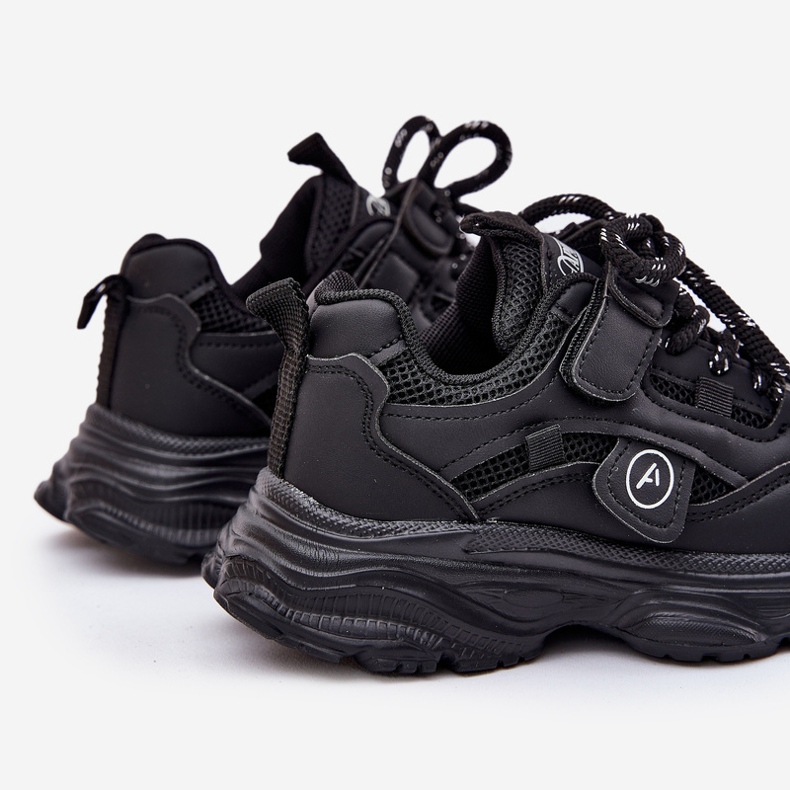 Dětské tenisky na černé platformě černý 2