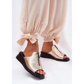 Dámské klíny se klínem se zlatým hradem 2