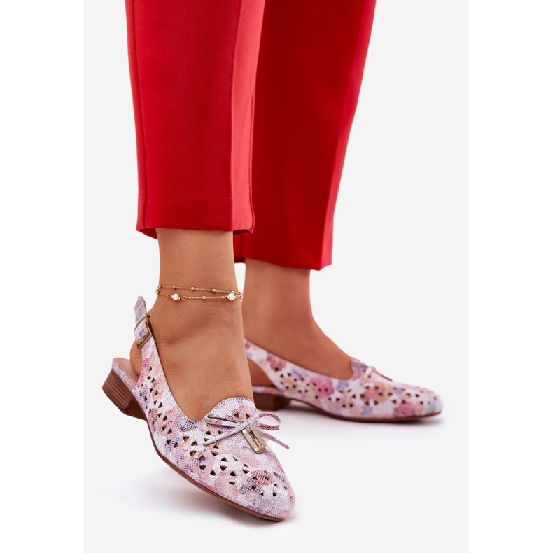 Jezzi Baleríny s otevřenou vícebarevnou patou vícebarevný 2 Jezzi Baleríny s otevřenou vícebarevnou patou vícebarevný 2