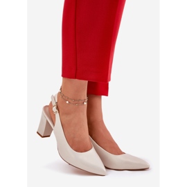 Pohodlná čerpadla na Sergio Leone SK162 Pearl Post béžový 1 Pohodlná čerpadla na Sergio Leone SK162 Pearl Post béžový 1