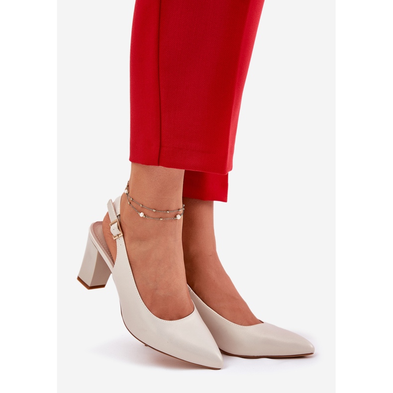 Pohodlná čerpadla na Sergio Leone SK162 Pearl Post béžový 1 Pohodlná čerpadla na Sergio Leone SK162 Pearl Post béžový 1