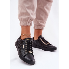 Big Star Dámské tenisky s ekologickou koženou velkou hvězdou RR274323 Black černá 2 Big Star Dámské tenisky s ekologickou koženou velkou hvězdou RR274323 Black černá 2