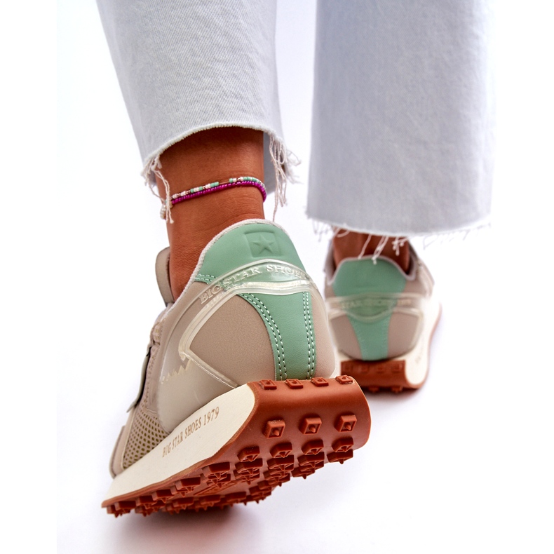 Dámské tenisky na platformě Memory Foam Big Star Platform NN274681 Beige béžový 4