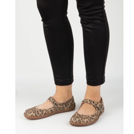 Balerinas Olivier 1286 naboso Ballerinas - kožené boty s přezkou pro každodenní a elegantní stylizace Panther hnědý 1 Balerinas Olivier 1286 naboso Ballerinas - kožené boty s přezkou pro každodenní a elegantní stylizace Panther hnědý 1