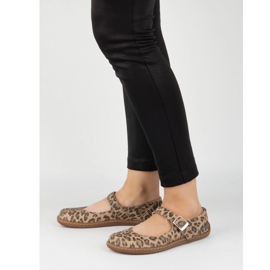 Balerinas Olivier 1286 naboso Ballerinas - kožené boty s přezkou pro každodenní a elegantní stylizace Panther hnědý 2 Balerinas Olivier 1286 naboso Ballerinas - kožené boty s přezkou pro každodenní a elegantní stylizace Panther hnědý 2