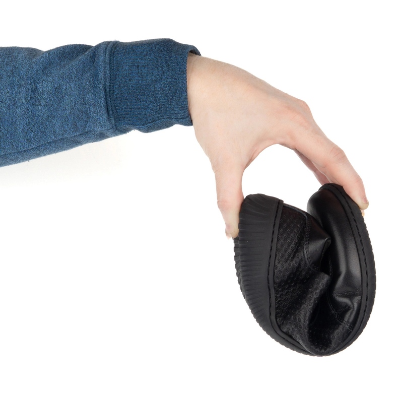 WASAK Naboso pánské minimalistické kožené boty 0742wk černé na černé dno černá 1