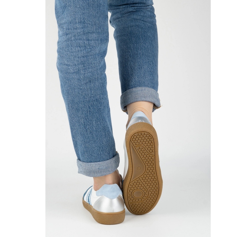 Dámské kožené tenisky Olivier N1234S2 bílý 2 Dámské kožené tenisky Olivier N1234S2 bílý 2