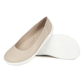 Olivier Minimalistické čerpadly naboso žen sklouzly 1771POL BEIGE béžový 1