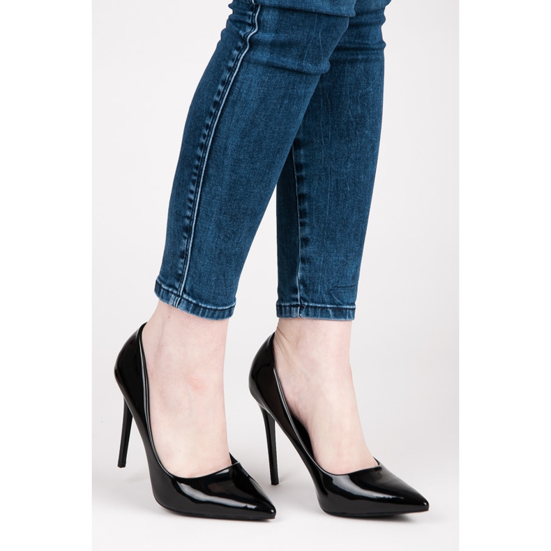 Seastar Sexy lakované podpatky černý 1