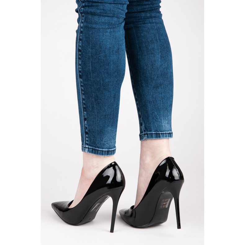 Seastar Sexy lakované podpatky černý 2