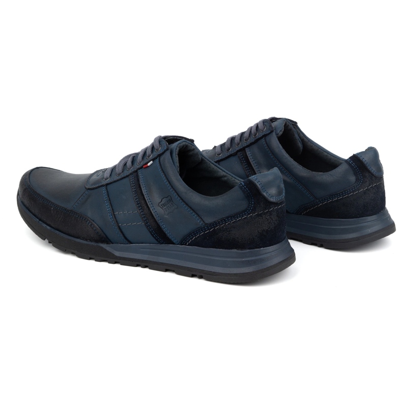 Antex Pánská kožená šněrovací obuv Sport Style 310GT modrá modrý 4