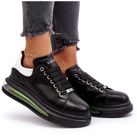 Sneakers Sports Dámské kožené goe nn2n4030 černé černá 6