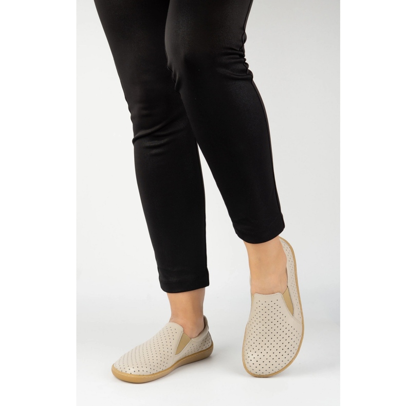 Olivier Dámské bosé minimalistické otevřené posouvání 1308POL BEIGE béžový 2