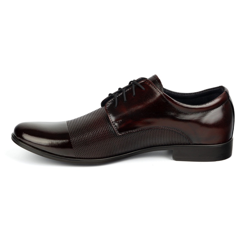 Olivier Elegantní kožená bota 271T2 Cherry červený 1