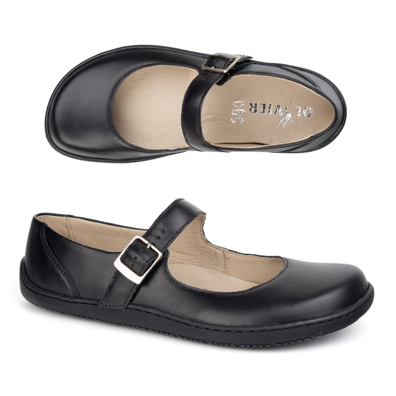 Ballerinas bosé žen Olivier 1286 s přezkou černý 1
