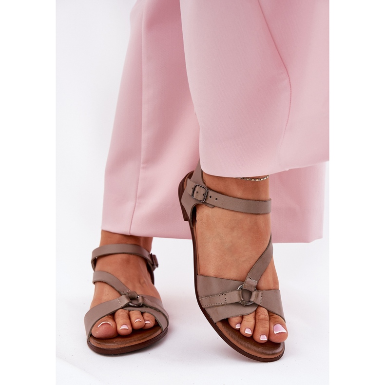 Zazoo 40182 Dámské sandály temné požehnání béžový 2