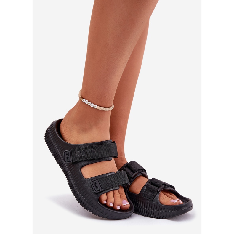 Big Star Dámské pěnové žabky s velkou hvězdou RR274A527 Black Sumpcro černá 1