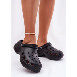 Big Star Dámské pěnové žabky na masivní podéle Velké hvězdy RR274A118 BLACK černý 2