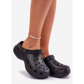 Big Star Dámské pěnové žabky na masivní podéle Velké hvězdy RR274A118 BLACK černá 1